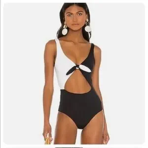 l*space Swim Lspace Kylie Knot One Piece Blackwhite Poshmark